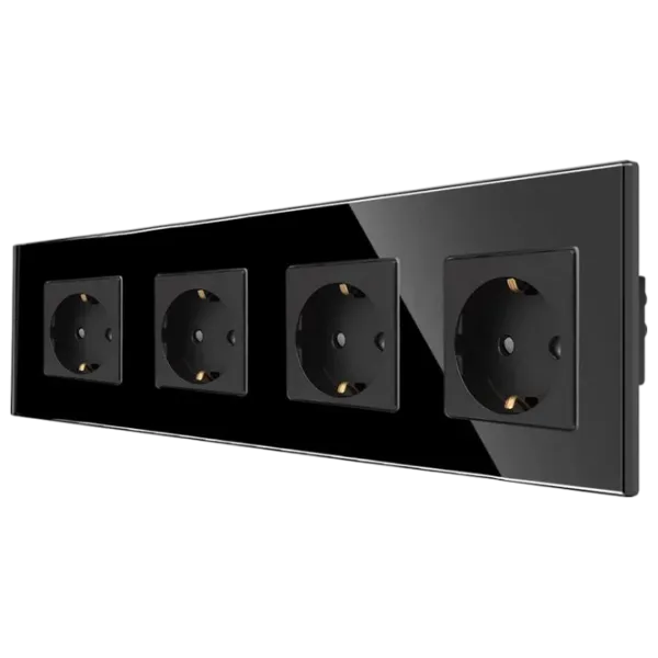 Priză Caligate M4F-BK 220 - 240 V / Type-F / Black photo 2 Priză Caligate M4F-BK 220 - 240 V / Type-F / Black photo 2