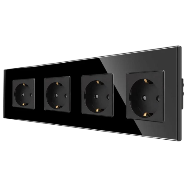Priză Caligate M4F-BK 220 - 240 V / Type-F / Black photo 2 Priză Caligate M4F-BK 220 - 240 V / Type-F / Black photo 2