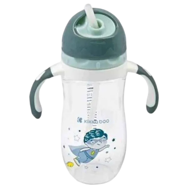 Sticluță cu pai KikkaBoo Superboy 0.3l 12 luni / Tritan / Blue photo 2