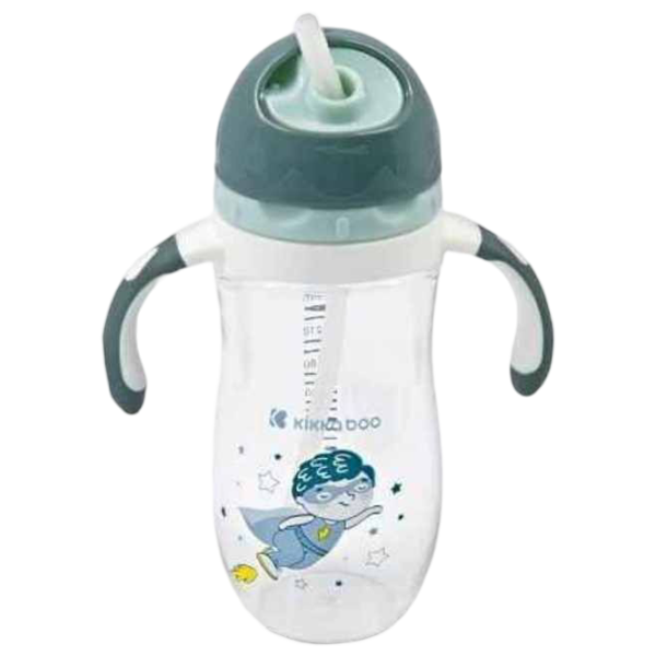 Sticluță cu pai KikkaBoo Superboy 0.3l 12 luni / Tritan / Blue photo 2