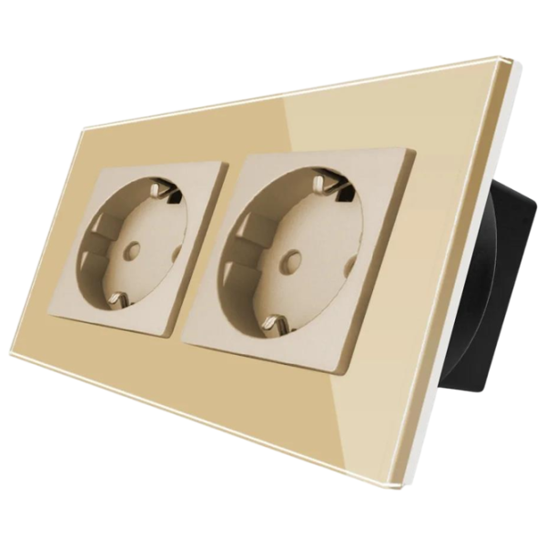 Розетка Caligate M2F/2M1F-GD 220 - 240 В / Type-F / Золото photo 2 Розетка Caligate M2F/2M1F-GD 220 - 240 В / Type-F / Золото photo 2