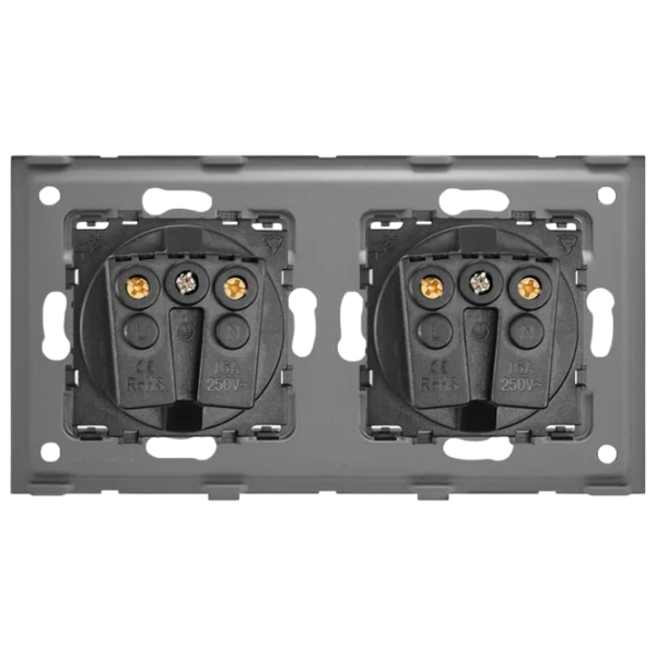 Розетка Caligate M2F/2M1F-GD 220 - 240 В / Type-F / Золото photo 4 Розетка Caligate M2F/2M1F-GD 220 - 240 В / Type-F / Золото photo 4
