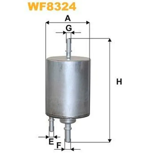 Топливный фильтр Wix Filters WX-WF8324 75 мм photo 2 Топливный фильтр Wix Filters WX-WF8324 75 мм photo 2