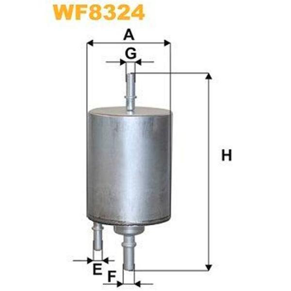 Топливный фильтр Wix Filters WX-WF8324 75 мм photo 2 Топливный фильтр Wix Filters WX-WF8324 75 мм photo 2
