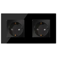 Priză Caligate M2F/2M1F-BK 220 - 240 V / Type-F / Black