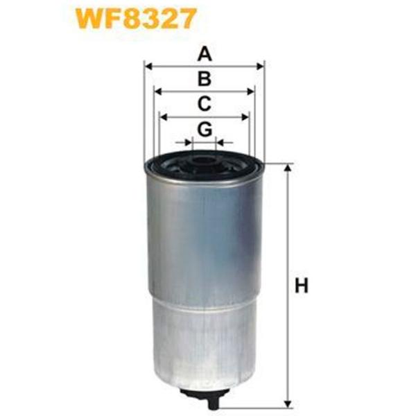 Filtru combustibil Wix Filters WX-WF8327 85 mm photo 2 Filtru combustibil Wix Filters WX-WF8327 85 mm photo 2