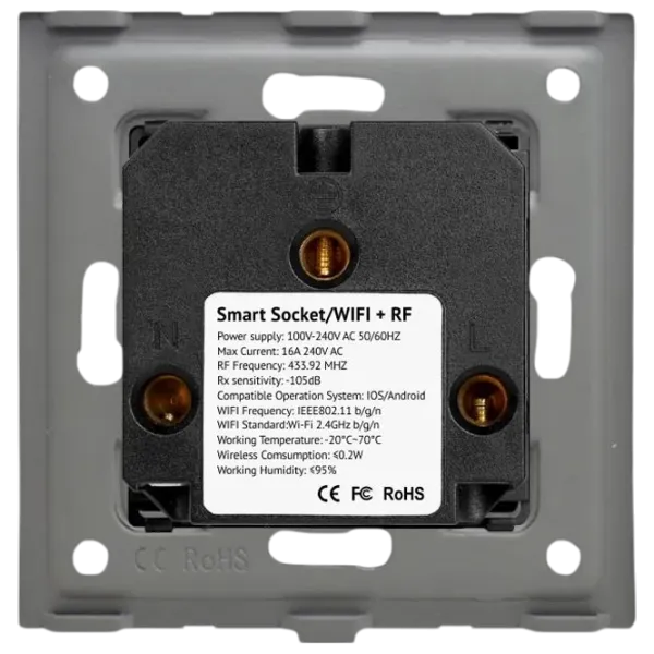 Smart priza Caligate WF1F-BK Черный photo 4