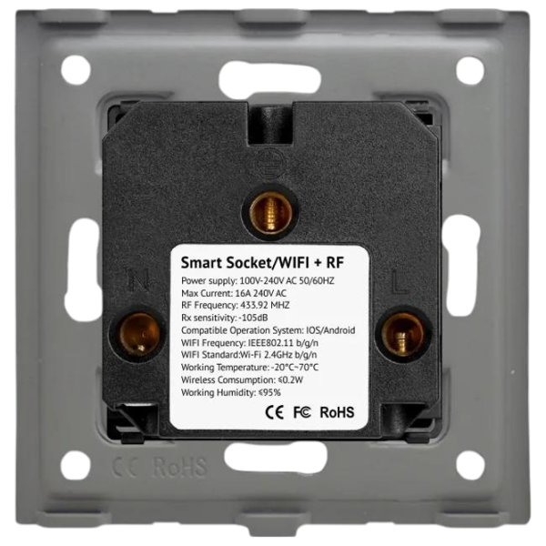 Smart priza Caligate WF1F-BK Черный photo 4