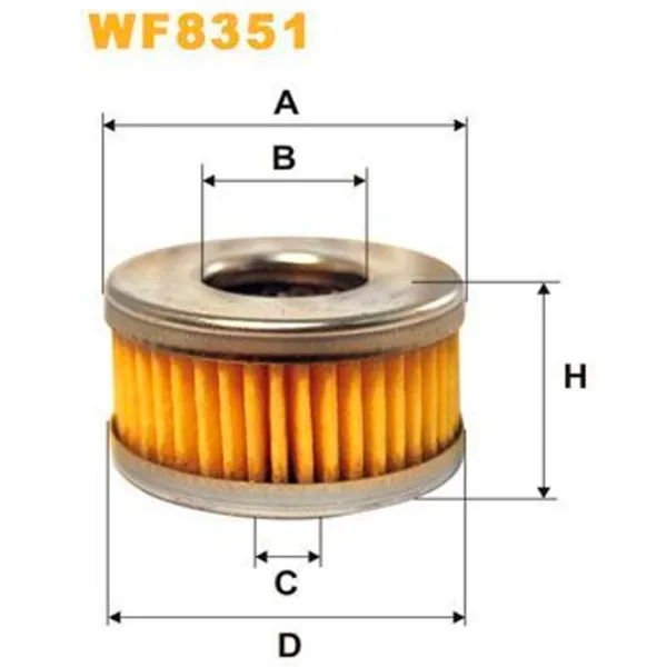 Filtru combustibil Wix Filters WX-WF8351 36 mm photo 2 Filtru combustibil Wix Filters WX-WF8351 36 mm photo 2