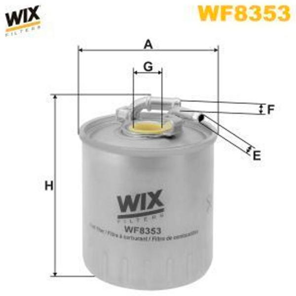 Filtru combustibil Wix Filters WX-WF8353 92 mm photo 2 Filtru combustibil Wix Filters WX-WF8353 92 mm photo 2