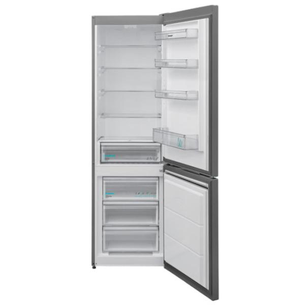 Frigider SHARP SJ-FBB12DTXKE-EU cu congelator jos 384 l / 201 cm / Inox photo 2