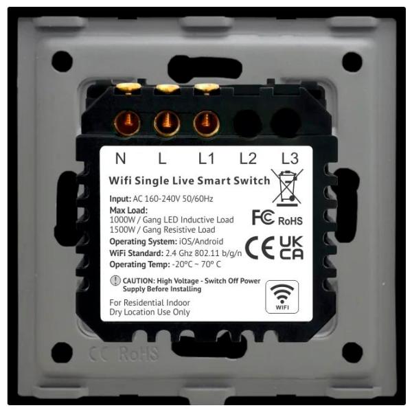 Выключатель Caligate WF101N-GD 50 Гц /  photo 5