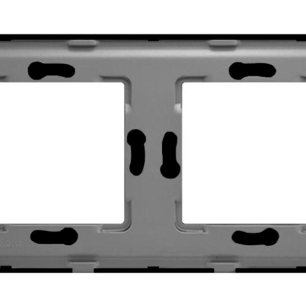 Ramă pentru priză și întrerupătoar Caligate G157.2F-BK Black / 2 photo 5