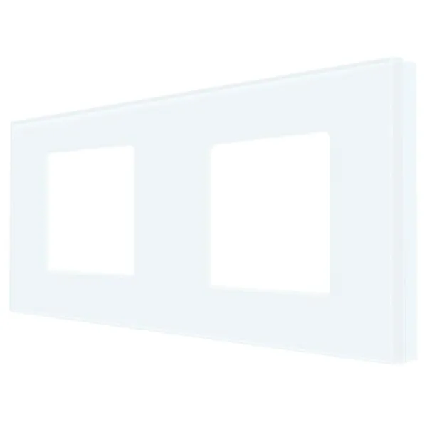 Ramă pentru priză și întrerupătoar Caligate G157.2F-WT White / 2 photo 1 Ramă pentru priză și întrerupătoar Caligate G157.2F-WT White / 2 photo 1