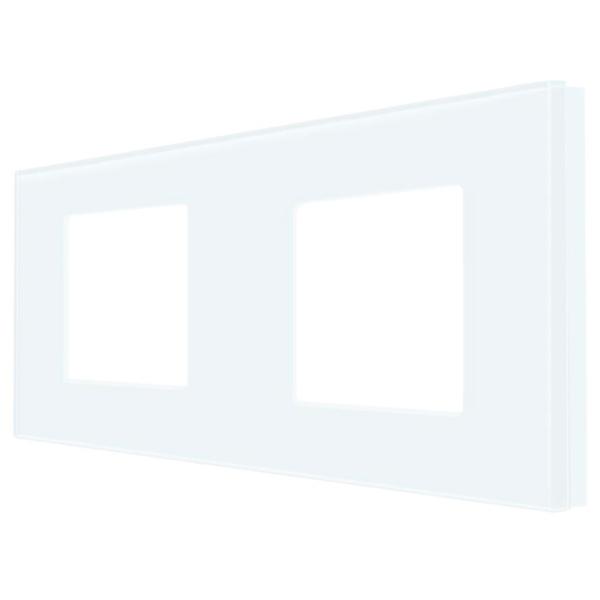 Ramă pentru priză și întrerupătoar Caligate G157.2F-WT White / 2 photo 1 Ramă pentru priză și întrerupătoar Caligate G157.2F-WT White / 2 photo 1