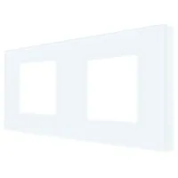Ramă pentru priză și întrerupătoar Caligate G157.2F-WT White / 2