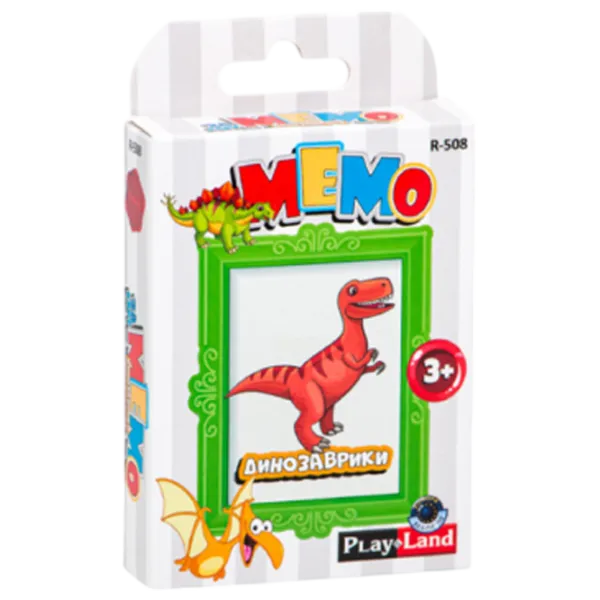 Настольная игра PlayLand Dinosaurs Memo 3+/ Игральные карты photo 1 Настольная игра PlayLand Dinosaurs Memo 3+/ Игральные карты photo 1