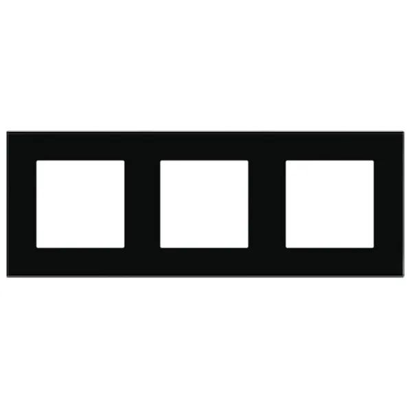 Ramă pentru priză și întrerupătoar Caligate G228.3F-BK Black / 3 photo 3 Ramă pentru priză și întrerupătoar Caligate G228.3F-BK Black / 3 photo 3