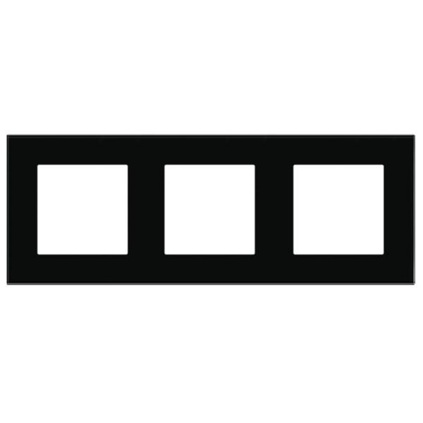 Ramă pentru priză și întrerupătoar Caligate G228.3F-BK Black / 3 photo 3 Ramă pentru priză și întrerupătoar Caligate G228.3F-BK Black / 3 photo 3