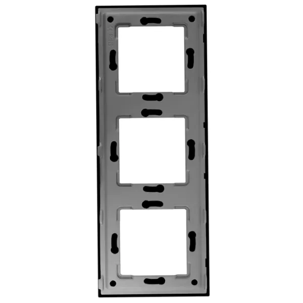 Ramă pentru priză și întrerupătoar Caligate G228.3F-BK Black / 3 photo 5 Ramă pentru priză și întrerupătoar Caligate G228.3F-BK Black / 3 photo 5