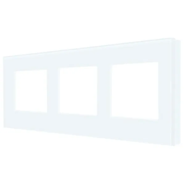Ramă pentru priză și întrerupătoar Caligate G228.3F-WT White / 3 photo 1 Ramă pentru priză și întrerupătoar Caligate G228.3F-WT White / 3 photo 1