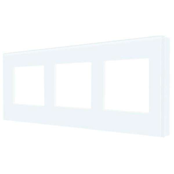 Ramă pentru priză și întrerupătoar Caligate G228.3F-WT White / 3 photo 1 Ramă pentru priză și întrerupătoar Caligate G228.3F-WT White / 3 photo 1