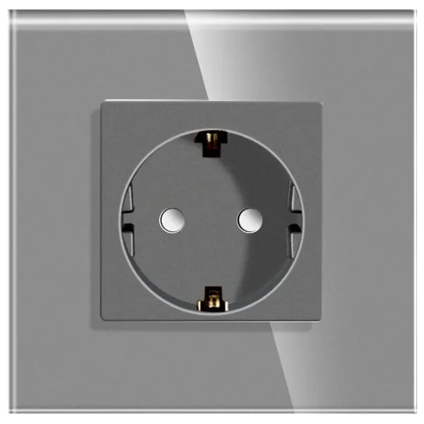 Priză Caligate M1F-GY 220 - 240 V / Type-F / Gray photo 1 Priză Caligate M1F-GY 220 - 240 V / Type-F / Gray photo 1