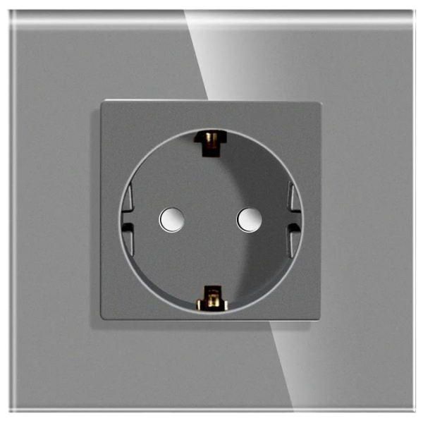 Priză Caligate M1F-GY 220 - 240 V / Type-F / Gray photo 1 Priză Caligate M1F-GY 220 - 240 V / Type-F / Gray photo 1
