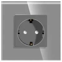 Priză Caligate M1F-GY 220 - 240 V / Type-F / Gray