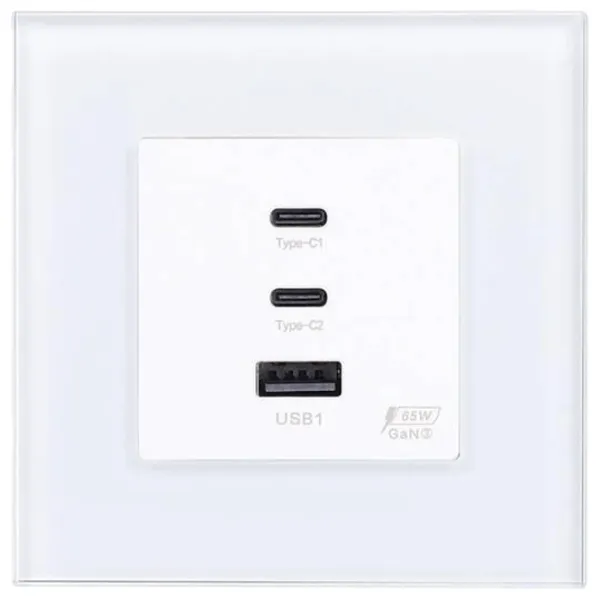 Розетка Caligate USB65W-WT 220 - 240 В / USB Type-A / Белый photo 1 Розетка Caligate USB65W-WT 220 - 240 В / USB Type-A / Белый photo 1