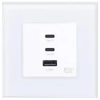 Priză Caligate USB65W-WT 220 - 240 V / USB Type-A / White