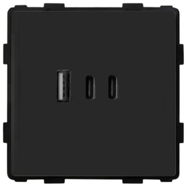 Розетка Caligate USB65W-BK 220 - 240 В / USB Type-A / Черный photo 2 Розетка Caligate USB65W-BK 220 - 240 В / USB Type-A / Черный photo 2