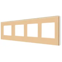 Ramă pentru priză și întrerupătoar Caligate G299.4F-GD Gold / 4