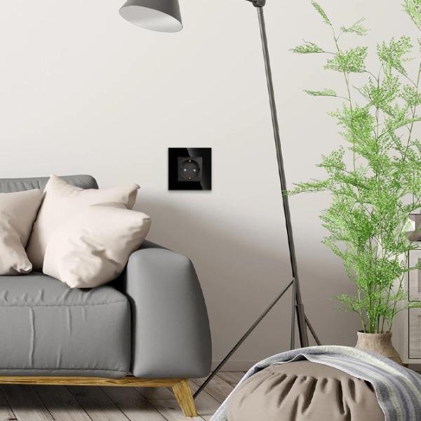 Розетка Caligate M1F-BK 220 - 240 В / Type-F / Черный photo 5