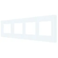 Рамка для розетки и выключателя Caligate G299.4F-WT Белый / 4