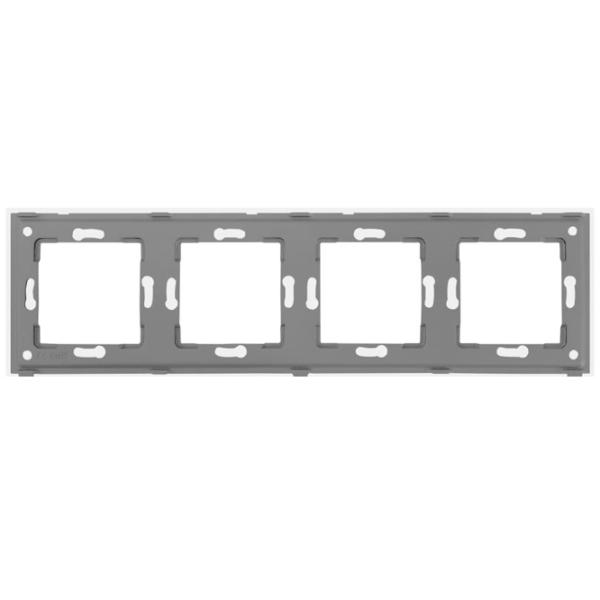 Ramă pentru priză și întrerupătoar Caligate G299.4F-WT White / 4 photo 4 Ramă pentru priză și întrerupătoar Caligate G299.4F-WT White / 4 photo 4