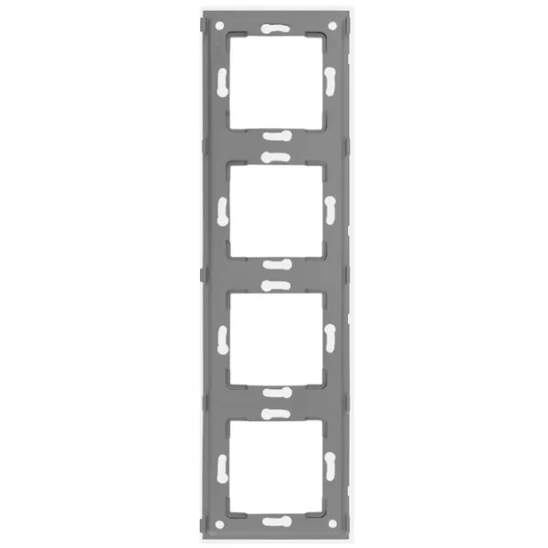 Ramă pentru priză și întrerupătoar Caligate G299.4F-WT White / 4 photo 5 Ramă pentru priză și întrerupătoar Caligate G299.4F-WT White / 4 photo 5