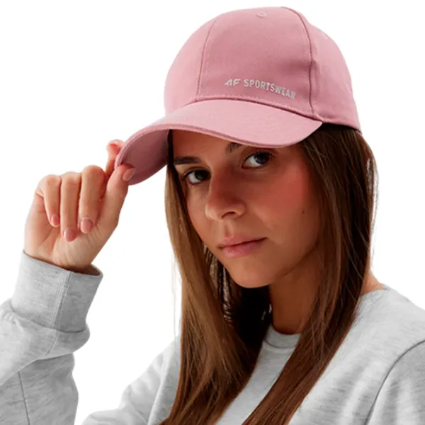 Chipiu pentru femei 4F 4FWSS24ACABF279 Pink / 100% bumbac photo 3