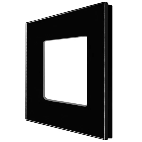 Ramă pentru priză și întrerupătoar Caligate G86.1F-BK Black / 1 photo 1 Ramă pentru priză și întrerupătoar Caligate G86.1F-BK Black / 1 photo 1