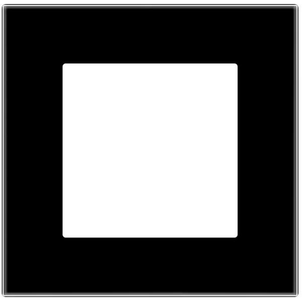 Ramă pentru priză și întrerupătoar Caligate G86.1F-BK Black / 1 photo 2 Ramă pentru priză și întrerupătoar Caligate G86.1F-BK Black / 1 photo 2