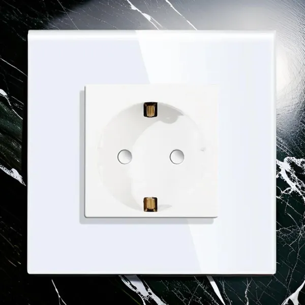 Priză Caligate M1F-WT 220 - 240 V / Type-F / White photo 4