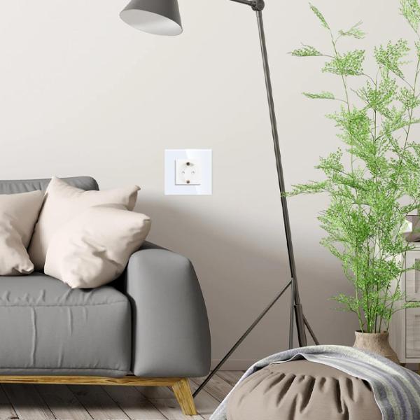 Priză Caligate M1F-WT 220 - 240 V / Type-F / White photo 5