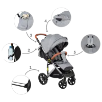 Детская коляска Summer Baby Sempre 00-00889168/ Серый photo 7