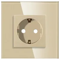 Priză Caligate M1F-GD 220 - 240 V / Type-F / Gold