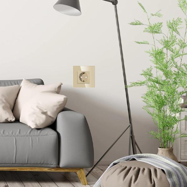 Розетка Caligate M1F-GD 220 - 240 В / Type-F / Золото photo 5 Розетка Caligate M1F-GD 220 - 240 В / Type-F / Золото photo 5