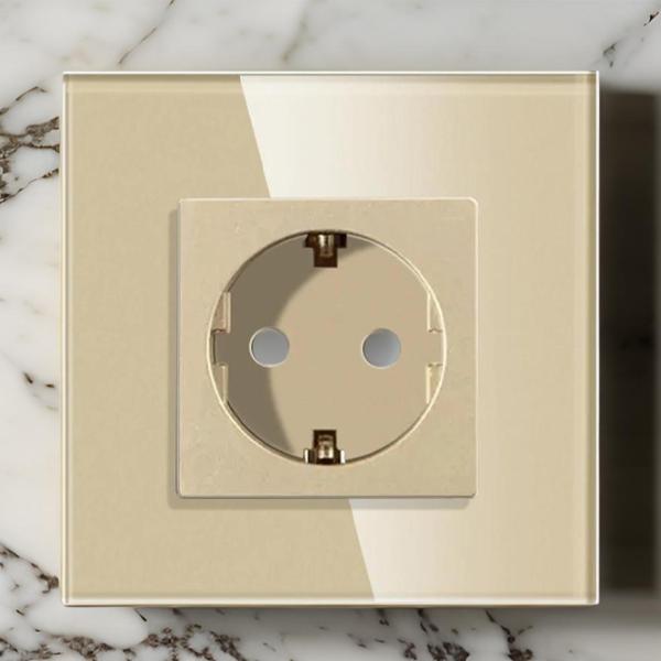 Розетка Caligate M1F-GD 220 - 240 В / Type-F / Золото photo 6 Розетка Caligate M1F-GD 220 - 240 В / Type-F / Золото photo 6