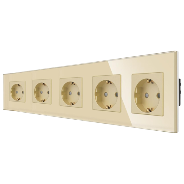 Розетка Caligate M5F-GD 220 - 240 В / Type-F / Золото photo 2 Розетка Caligate M5F-GD 220 - 240 В / Type-F / Золото photo 2