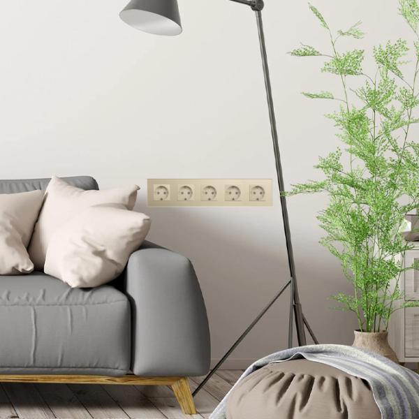 Розетка Caligate M5F-GD 220 - 240 В / Type-F / Золото photo 4 Розетка Caligate M5F-GD 220 - 240 В / Type-F / Золото photo 4