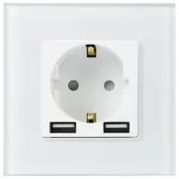 Priză Caligate 1FAA-WT 220 - 240 V / Type-F / White