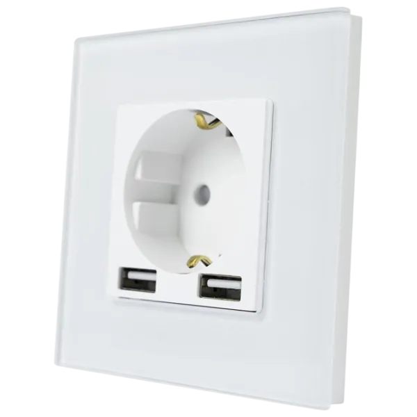 Priză Caligate 1FAA-WT 220 - 240 V / Type-F / White photo 3